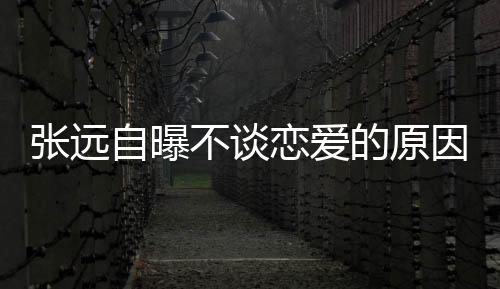 張遠(yuǎn)自曝不談戀愛的原因，探究背后的深層心理與選擇