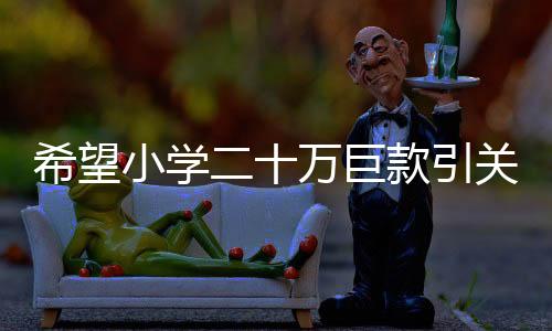 希望小學(xué)二十萬巨款引關(guān)注，餐盤采購背后的故事