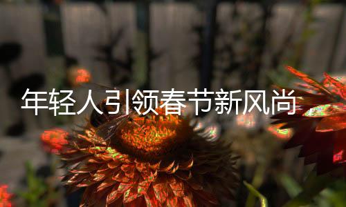 年輕人引領(lǐng)春節(jié)新風尚，整頓傳統(tǒng)，注入新活力