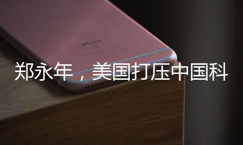 鄭永年，美國打壓中國科技是愚蠢的