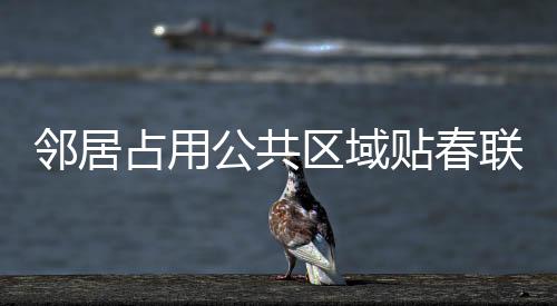 鄰居占用公共區(qū)域貼春聯(lián)引發(fā)爭(zhēng)議，社區(qū)和諧需共治共融