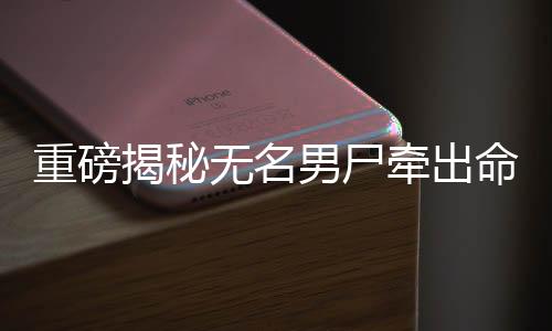重磅揭秘?zé)o名男尸牽出命案真相，嫌犯身份揭曉