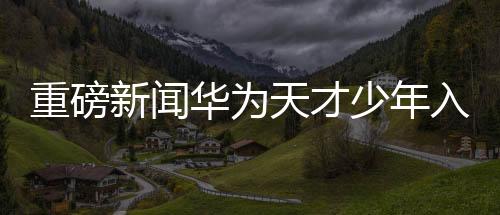重磅新聞華為天才少年入職南京大學(xué)，攜手共筑科技未來