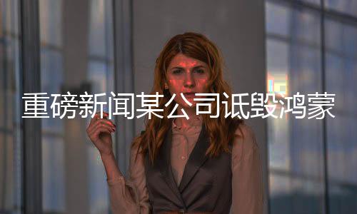 重磅新聞某公司詆毀鴻蒙智行，多人被捕——涉嫌不正當(dāng)競爭及侵犯名譽(yù)權(quán)