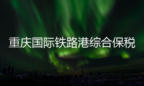 重慶國(guó)際鐵路港綜合保稅區(qū)竣工
