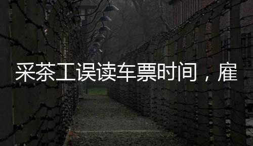采茶工誤讀車票時(shí)間，雇主迅速應(yīng)對成功改簽——一次意外的旅行插曲