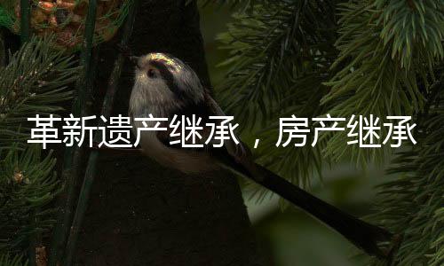 革新遺產(chǎn)繼承，房產(chǎn)繼承將需鄰居簽字引發(fā)廣泛關(guān)注