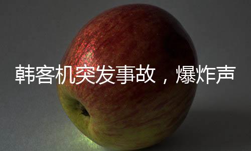 韓客機(jī)突發(fā)事故，爆炸聲響徹云霄，機(jī)翼冒火緊急返航