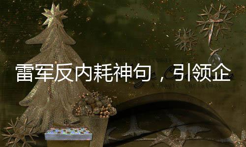 雷軍反內(nèi)耗神句，引領(lǐng)企業(yè)高效前行的新理念
