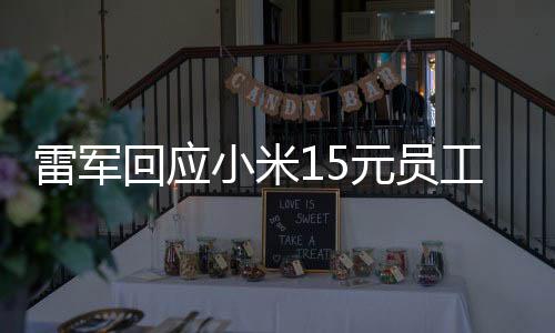 雷軍回應(yīng)小米15元員工餐上熱搜，深度解析事件背后的人性化管理理念