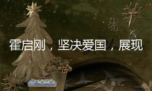 霍啟剛，堅(jiān)決愛(ài)國(guó)，展現(xiàn)華人驕傲