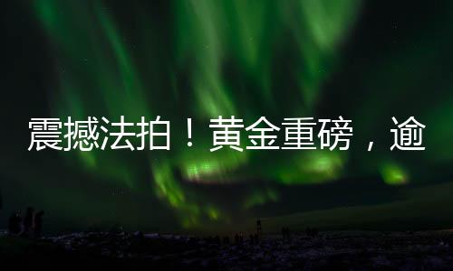 震撼法拍！黃金重磅，逾三百四十斤黃金待拍揭秘一場黃金拍賣盛宴