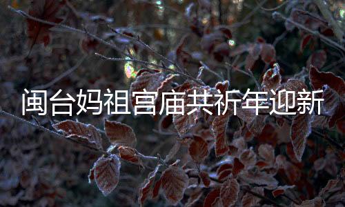 閩臺媽祖宮廟共祈年迎新春
