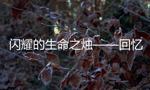 閃耀的生命之燭——回憶才華橫溢的歌手詩(shī)琳因病逝世