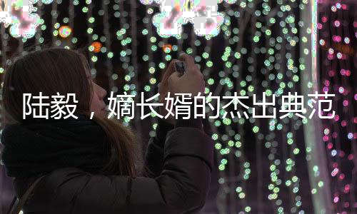陸毅，嫡長婿的杰出典范——探尋他的多重魅力與影響力