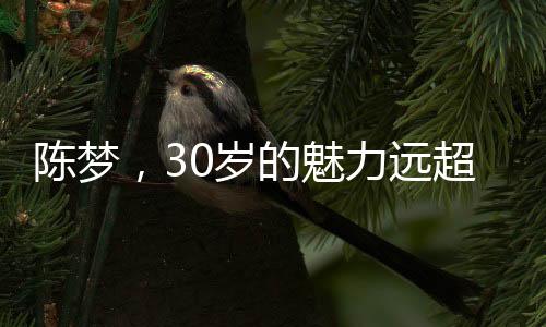 陳夢(mèng)，30歲的魅力遠(yuǎn)超20歲，歲月賦予的成熟韻味