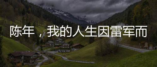 陳年，我的人生因雷軍而改變
