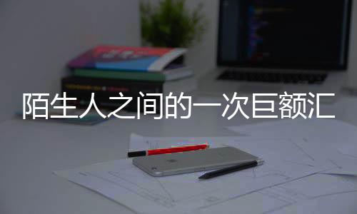 陌生人之間的一次巨額匯款，揭秘價(jià)值高達(dá)1.7億的慈善還是交易事件