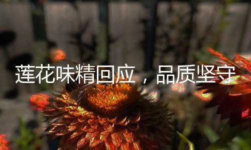 蓮花味精回應(yīng)，品質(zhì)堅(jiān)守與創(chuàng)新突破的雙輪驅(qū)動(dòng)