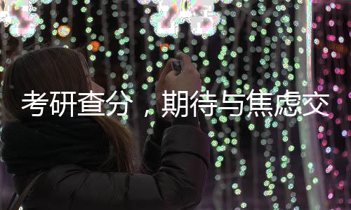 考研查分，期待與焦慮交織的時(shí)刻