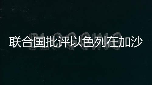 聯(lián)合國(guó)批評(píng)以色列在加沙實(shí)施饑餓戰(zhàn)術(shù)引發(fā)國(guó)際社會(huì)關(guān)注