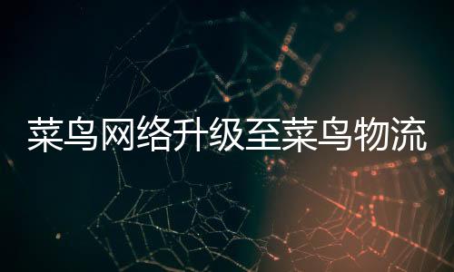菜鳥網(wǎng)絡(luò)升級至菜鳥物流，戰(zhàn)略重塑助力物流新時代的跨越式發(fā)展
