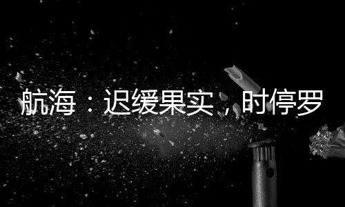 航海：遲緩果實(shí)，時(shí)停羅賓娜美！