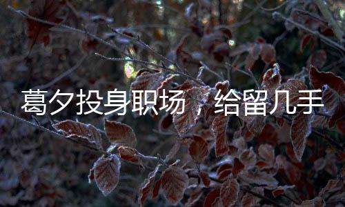 葛夕投身職場(chǎng)，給留幾手打工——職場(chǎng)新篇章