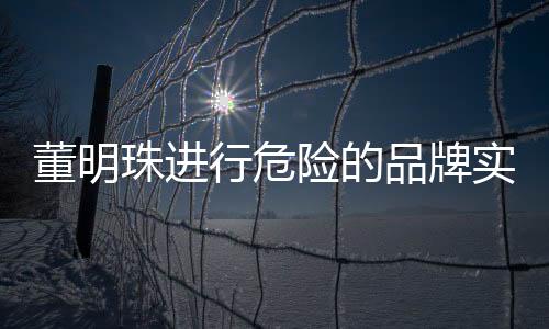董明珠進(jìn)行危險(xiǎn)的品牌實(shí)驗(yàn)，一場(chǎng)深度分析與觀察