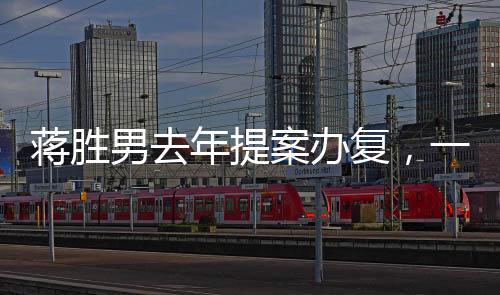 蔣勝男去年提案辦復(fù)，一攬子解決民生問(wèn)題，共創(chuàng)和諧社會(huì)