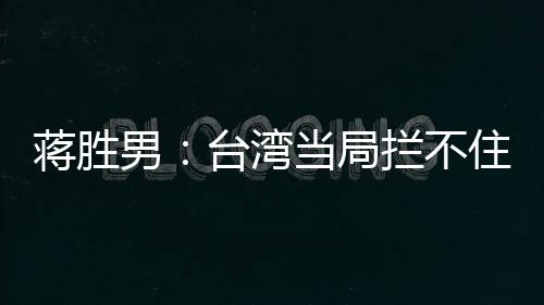 蔣勝男：臺灣當(dāng)局攔不住島內(nèi)民眾對《哪吒2》的喜愛