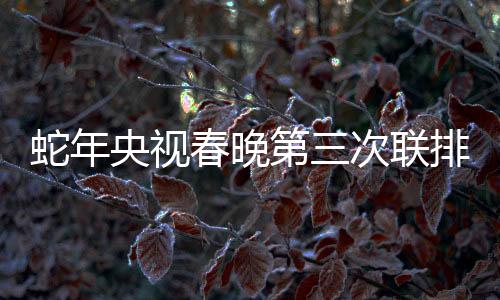 蛇年央視春晚第三次聯(lián)排，全方位呈現(xiàn)蛇年喜慶氣氛