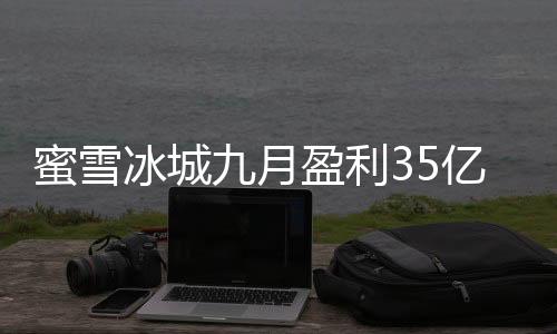 蜜雪冰城九月盈利35億，見證茶飲巨頭的強勁增長力