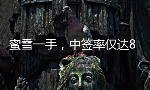 蜜雪一手，中簽率僅達(dá)8%，背后的故事與挑戰(zhàn)