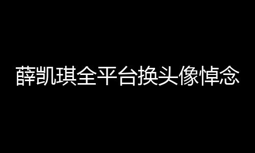 薛凱琪全平臺換頭像悼念方大同，深情緬懷，一路同行