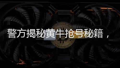 警方揭秘黃牛搶號(hào)秘籍，揭秘非法手段的灰色產(chǎn)業(yè)鏈