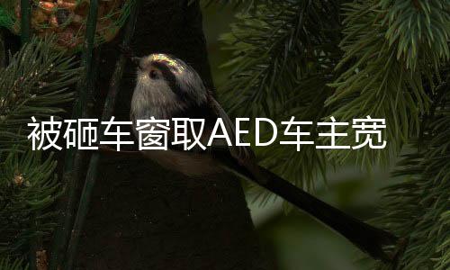被砸車窗取AED車主寬容決定，不追究賠償，展現(xiàn)社會正能量