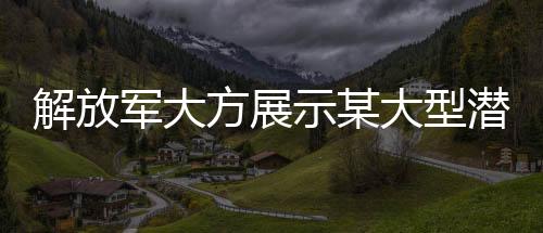 解放軍大方展示某大型潛艇，揭示軍事力量之奧秘的深水幽靈重磅亮相！新世代海洋守護(hù)者驚艷亮相