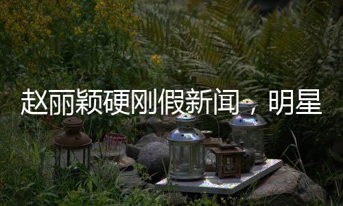趙麗穎硬剛假新聞，明星維權(quán)，傳遞真相的力量