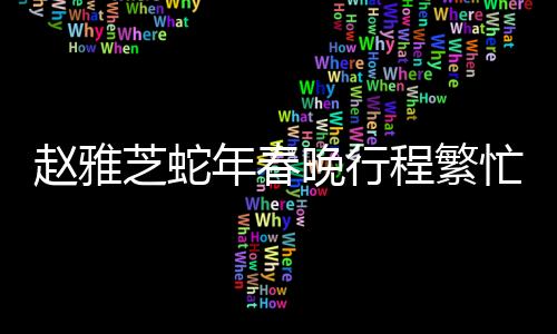 趙雅芝蛇年春晚行程繁忙，全面回顧與前瞻