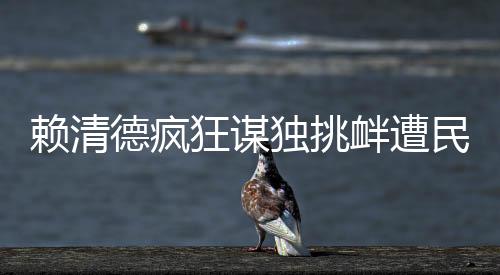 賴清德瘋狂謀獨(dú)挑釁遭民眾怒斥