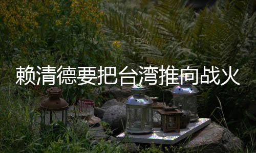 賴清德要把臺灣推向戰(zhàn)火嗎？