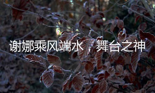 謝娜乘風(fēng)端水，舞臺之神的光彩