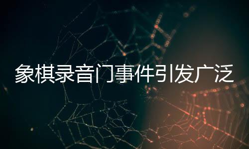 象棋錄音門事件引發(fā)廣泛關(guān)注，41人受處罰