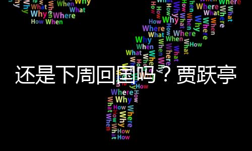 還是下周回國(guó)嗎？賈躍亭國(guó)內(nèi)被執(zhí)行超13.87億元