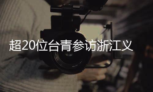 超20位臺青參訪浙江義烏 電商研習(xí)“超有料”
