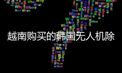 越南購買的韓國無人機(jī)除夕表演遭遇意外墜落，計(jì)劃泡湯