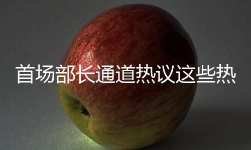 首場(chǎng)部長(zhǎng)通道熱議這些熱點(diǎn)話題，各領(lǐng)域未來(lái)展望引人關(guān)注