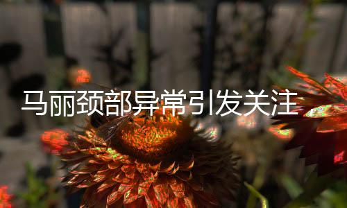 馬麗頸部異常引發(fā)關(guān)注，疑似甲狀腺問題