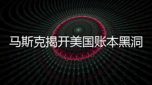 馬斯克揭開美國賬本黑洞遮羞布，揭秘、分析與反思